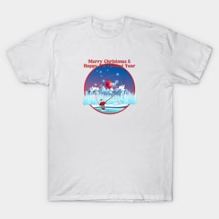 Merry Christmas & Happy Fly Fishing Year T-Shirt